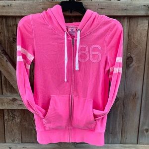 PINK Victoria’s Secret zip up hoodie with pockets